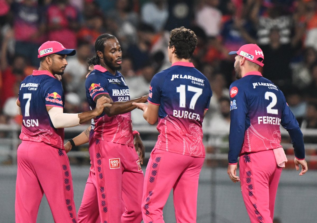 Rajasthan Royals celebrate wicket in IPL 2026 Eliminator