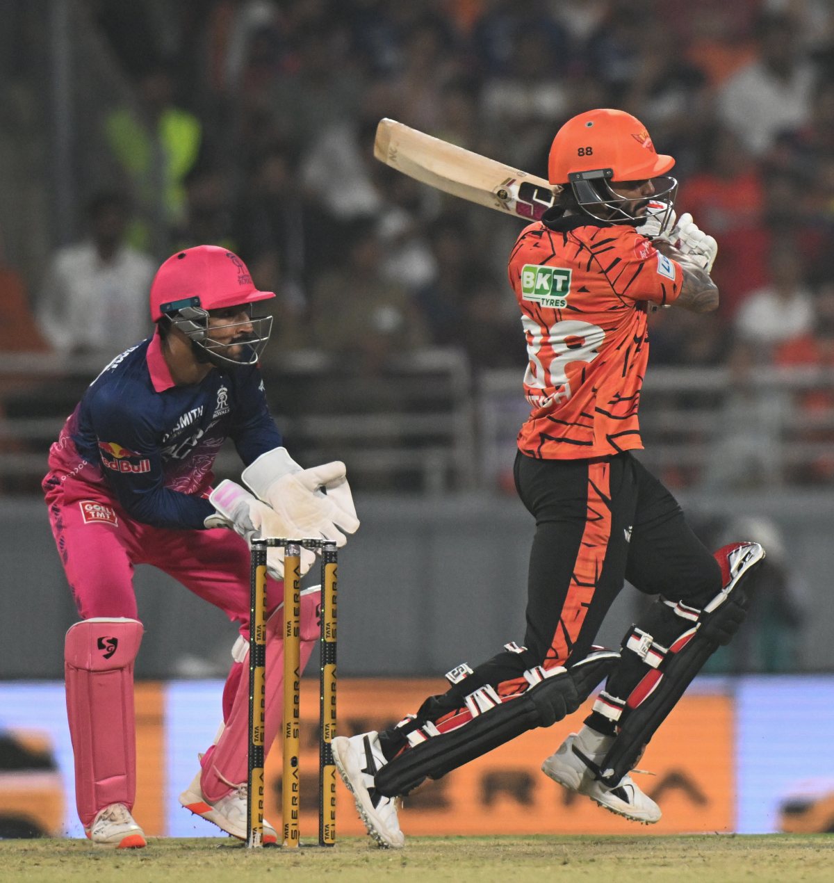 Sunrisers Hyderabad's Nitish Kumar Reddy plays a shot in IPL 2026 Eliminator