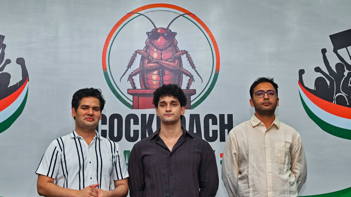 Cockroach Janta Party holds press briefing at Constitution Club