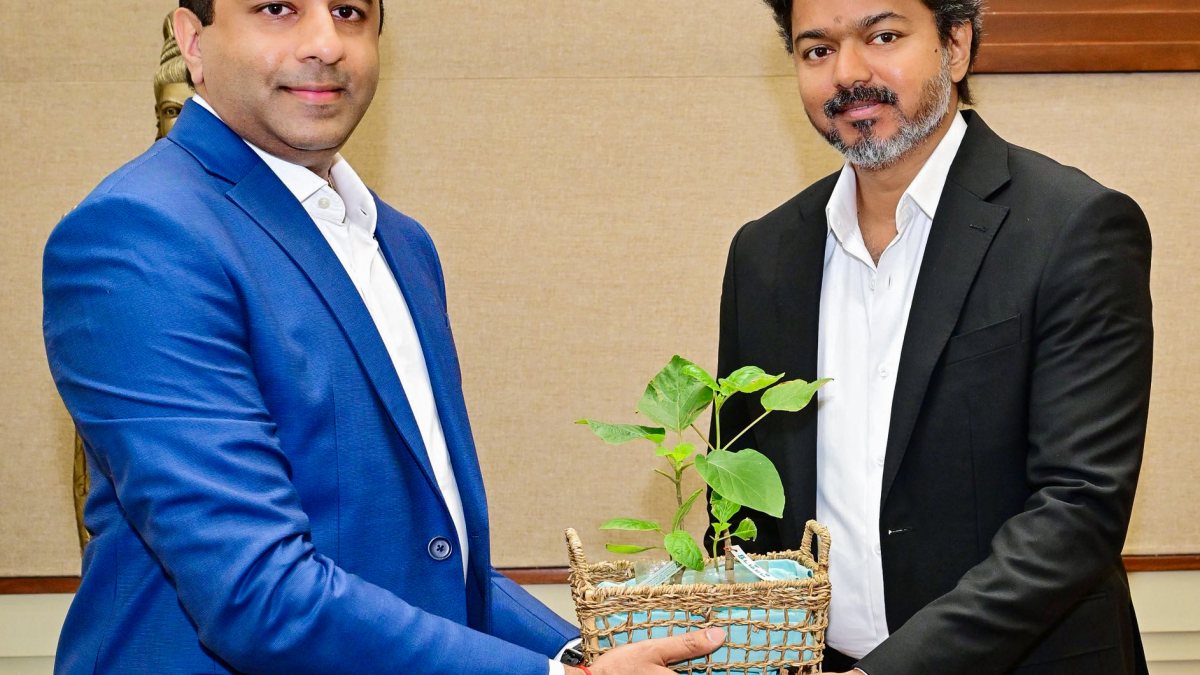 Thiagarajar Mills Chairman and Managing Director K. Hari Thiagarajan calls on…