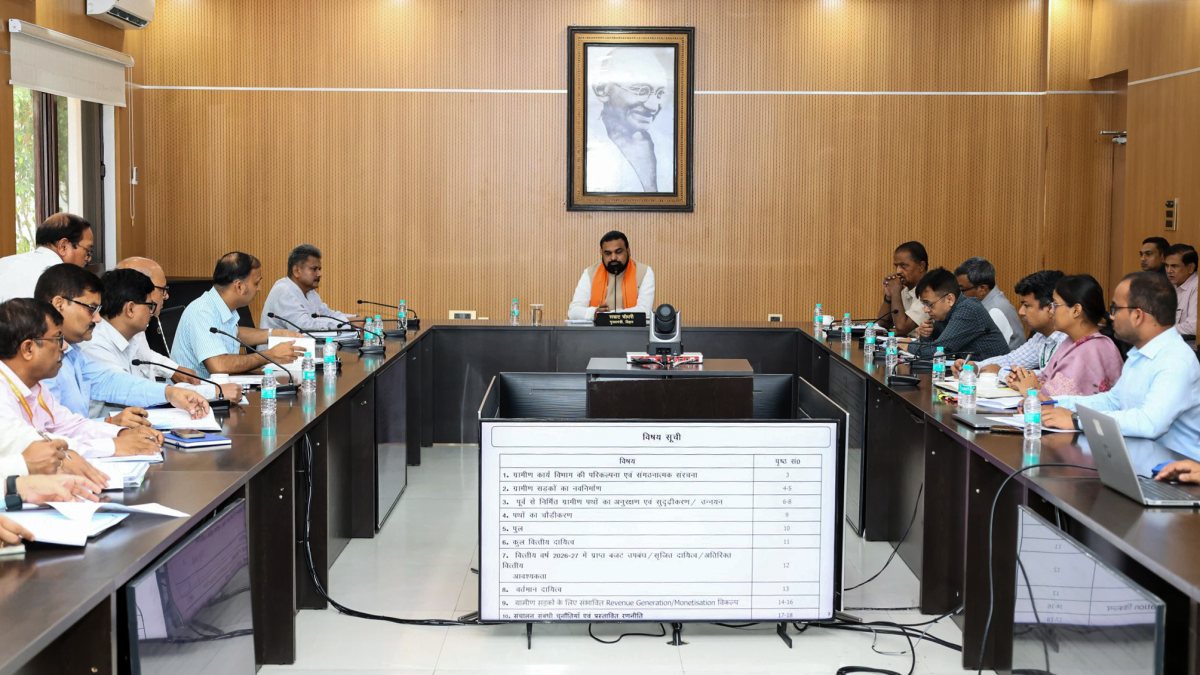 Bihar Chief Minister Samrat Choudhary chairs a review meeting of various…