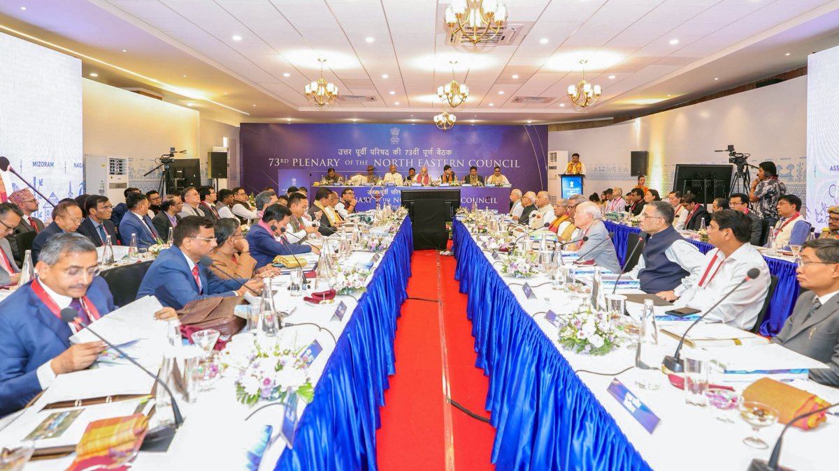 Union Home Minister and Chairman of the North Eastern Council Amit Shah with…