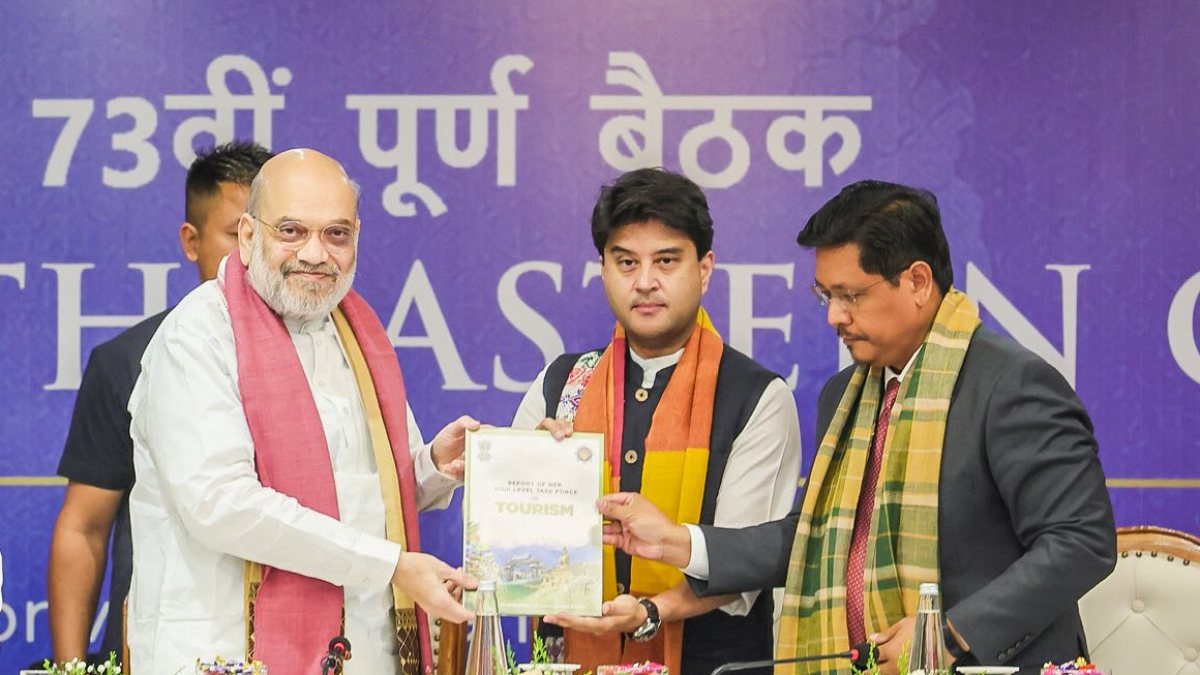 Union Home Minister and Chairman of the North Eastern Council Amit Shah with…