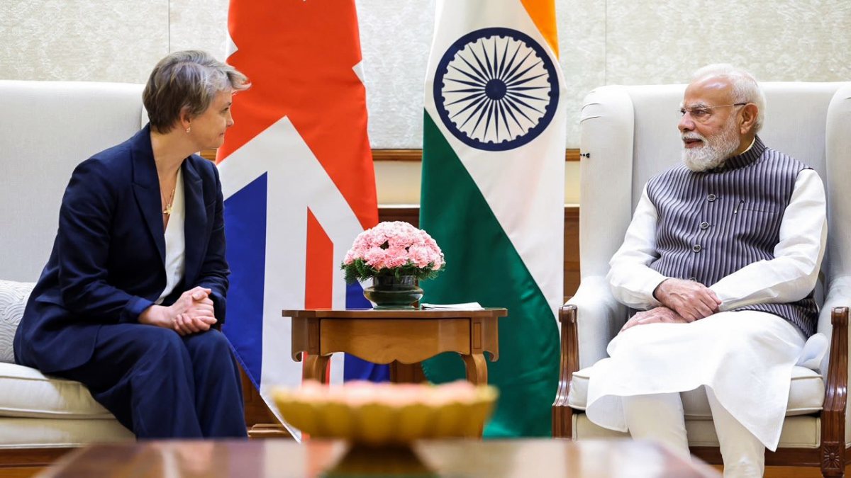 Prime Minister Narendra Modi meets UK Foreign Secretary Yvette Cooper, in New…