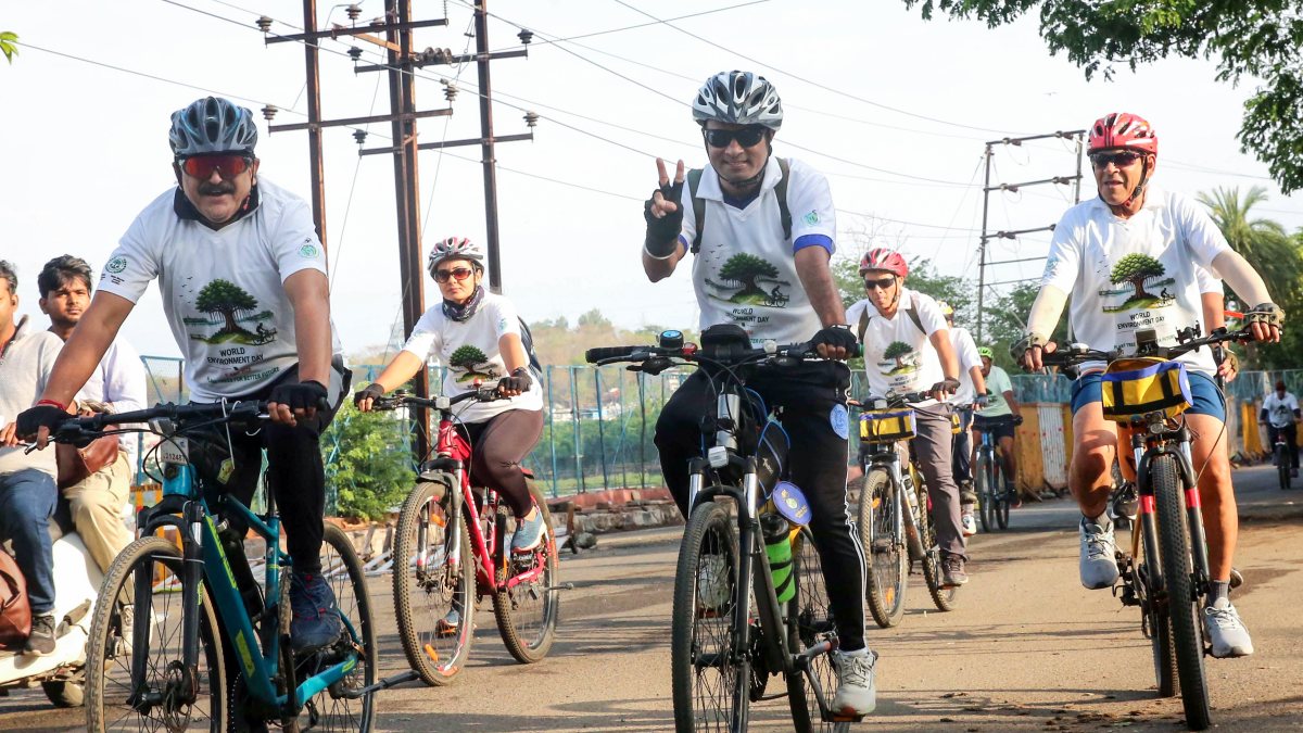 Cyclists rally in Bhopal for World Environment Day