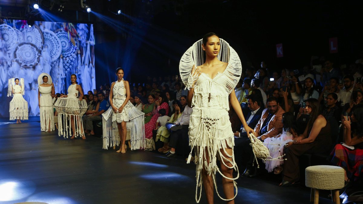 Models walk the ramp at BRDS Ahmedabad Fashion Week 2026