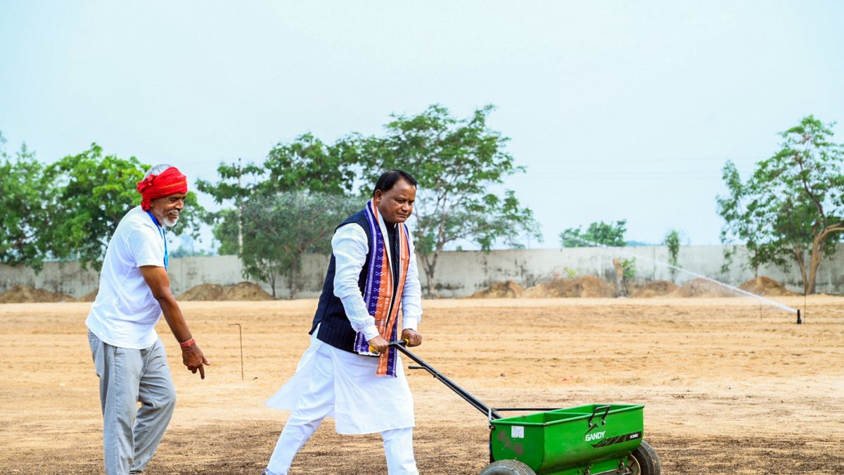 Odisha CM Majhi visits Sambalpur Football Academy