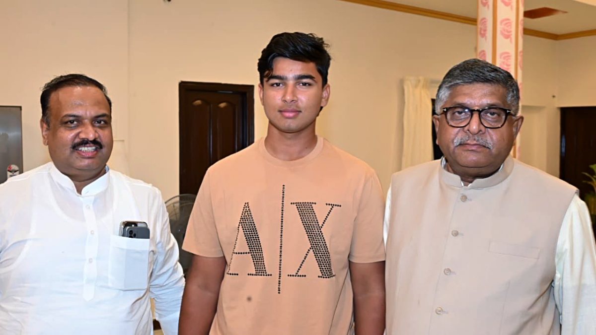 BJP MP Ravi Shankar Prasad congratulates young cricketer Vaibhav Suryavanshi on…