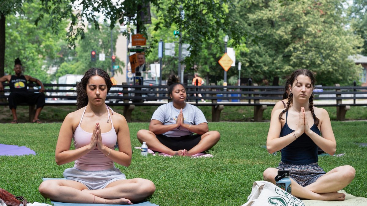 Yoga session held at DuPont Circle for International Day of Yoga 2026