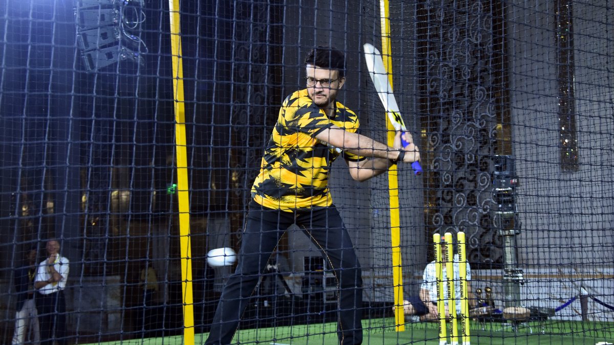Sourav Ganguly attends Kanuni's India debut and AI cricket showcase