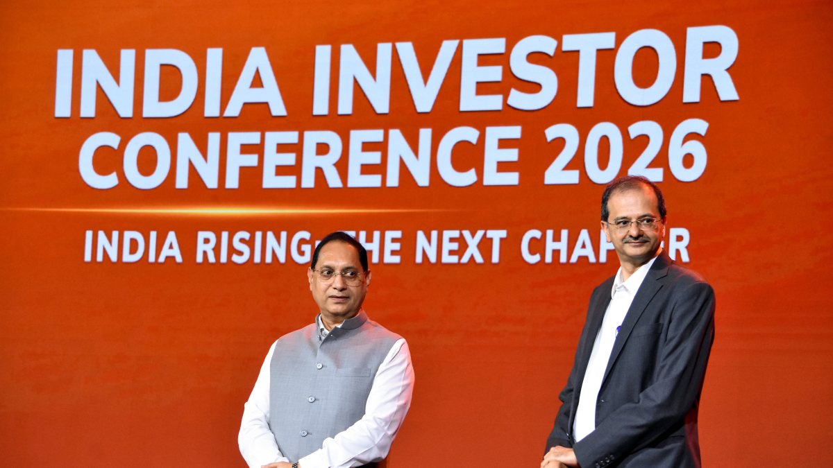 Securities and Exchange Board of India (SEBI) Chairman Tuhin Kanta Pandey (L)…
