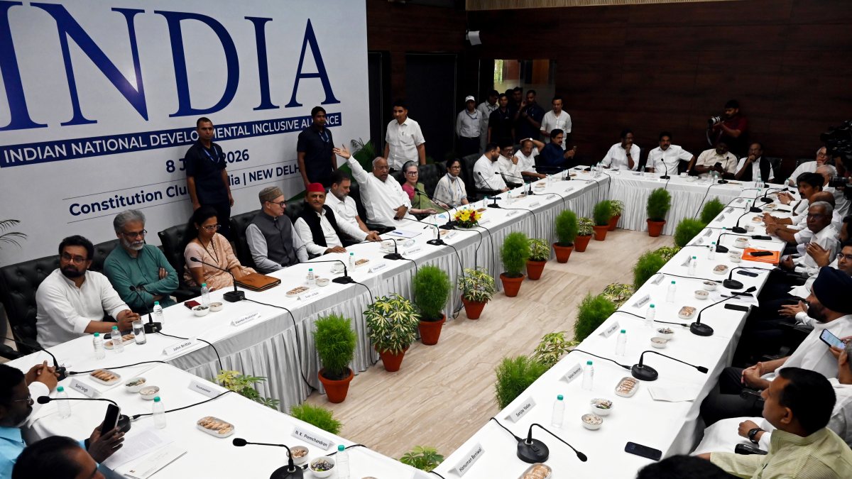 Opposition leaders gather for INDIA bloc meeting in Delhi