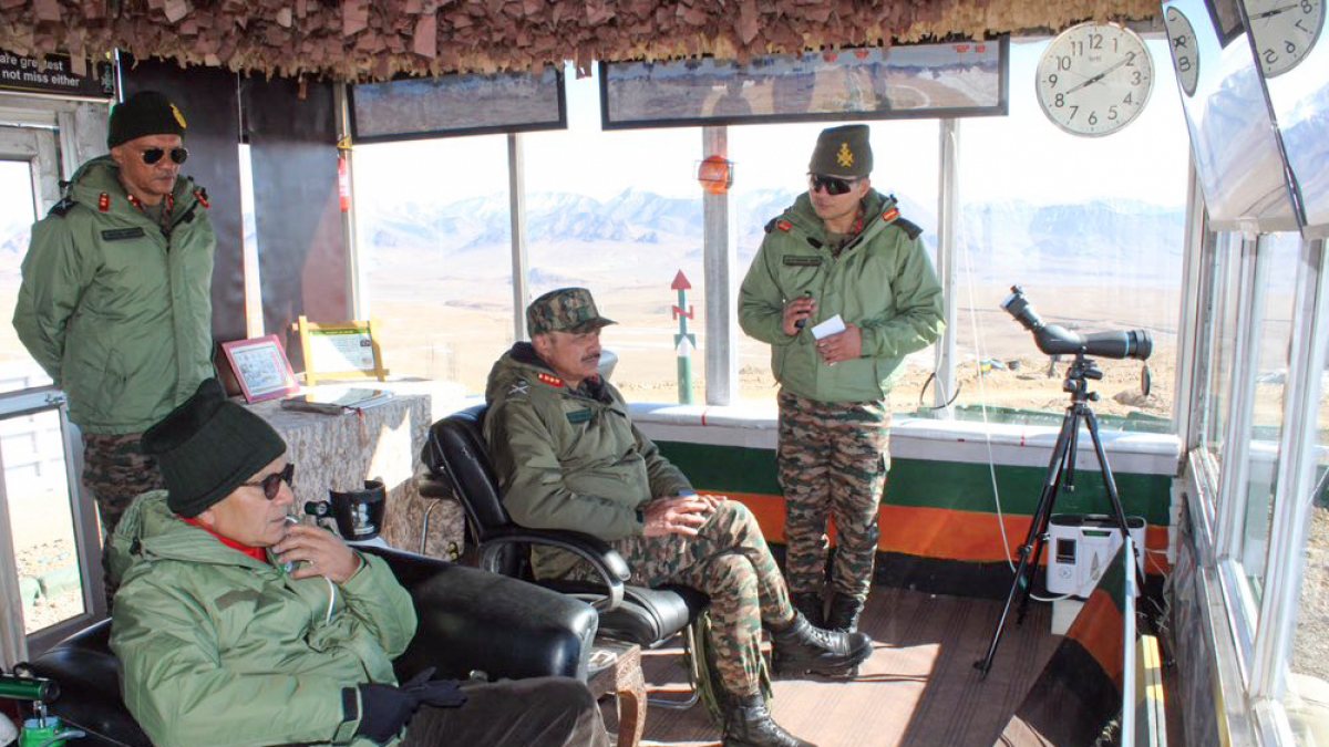 Defence secretary reviews border preparedness in Leh