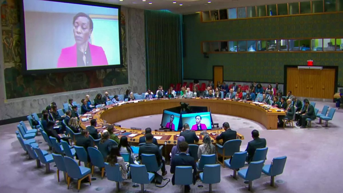 Un security council session underway in New York