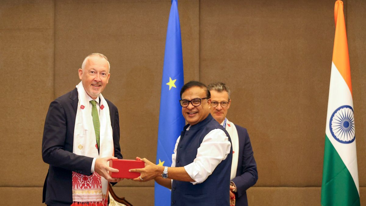 Assam CM Sarma welcomes EU delegation led by Ambassador Delphin in Guwahati