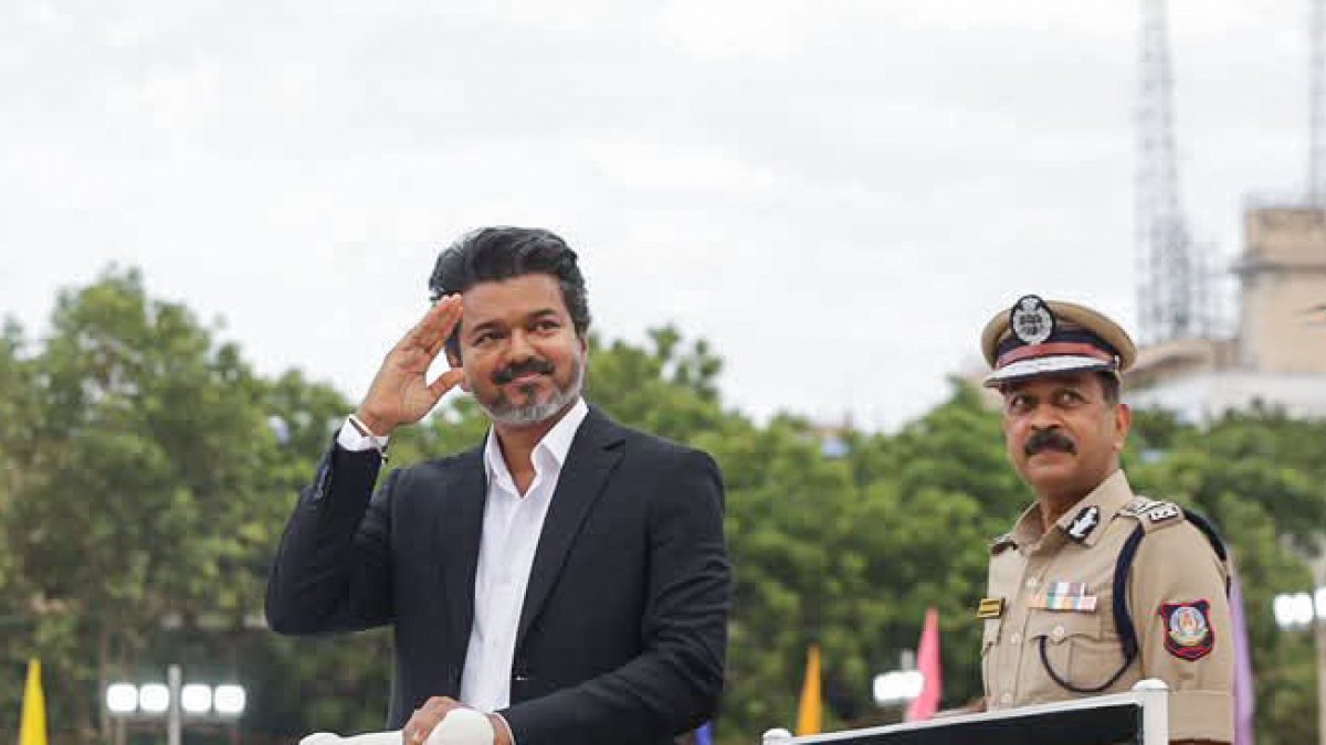 Tamil Nadu Chief Minister C. Joseph Vijay during the inauguration ceremony of…