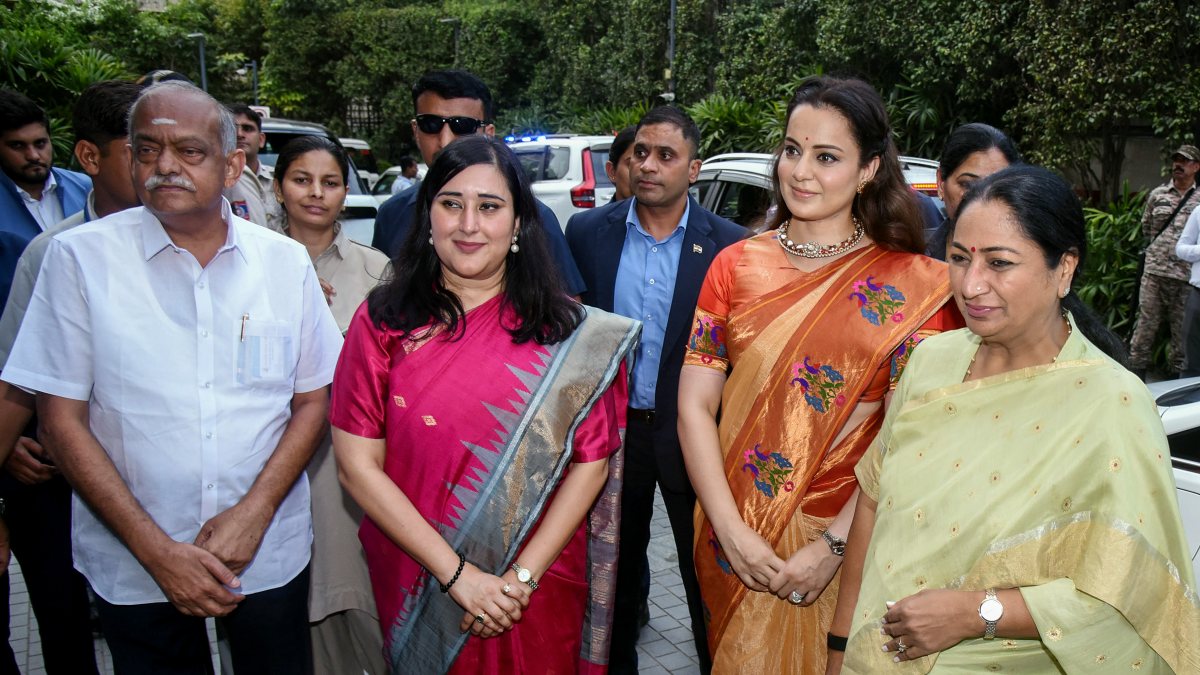 BJP MPs and Delhi CM attend Bharat Bhagya Vidhata premiere