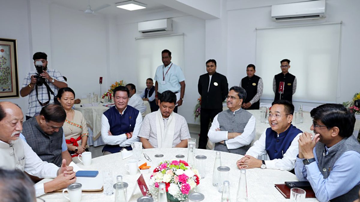 Northeast CMs meet at NITI Aayog interaction in Delhi