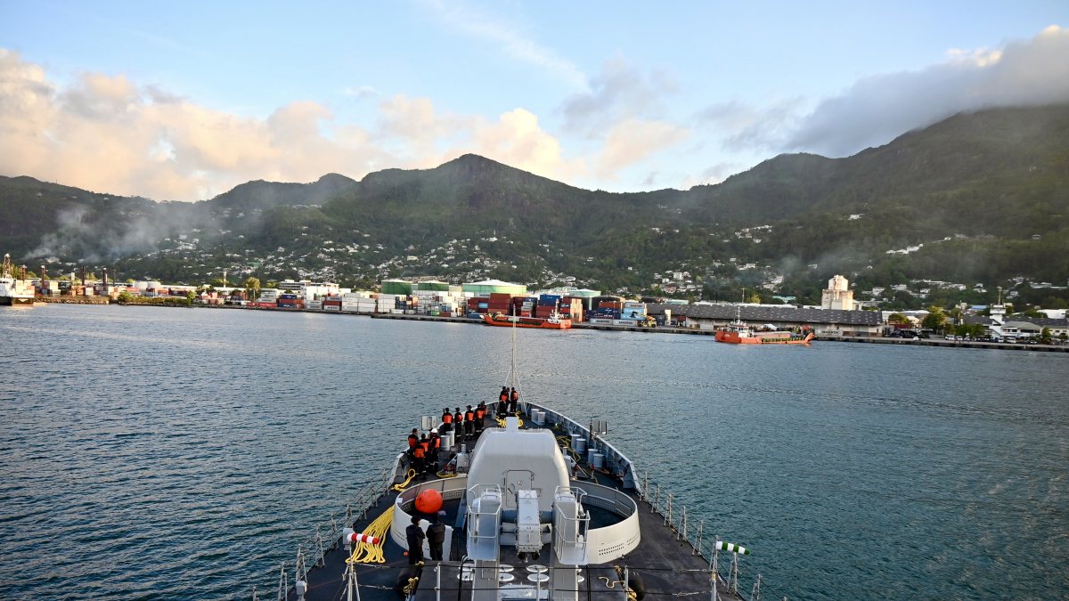 INS Tarkash arrives in Seychelles for operational deployment