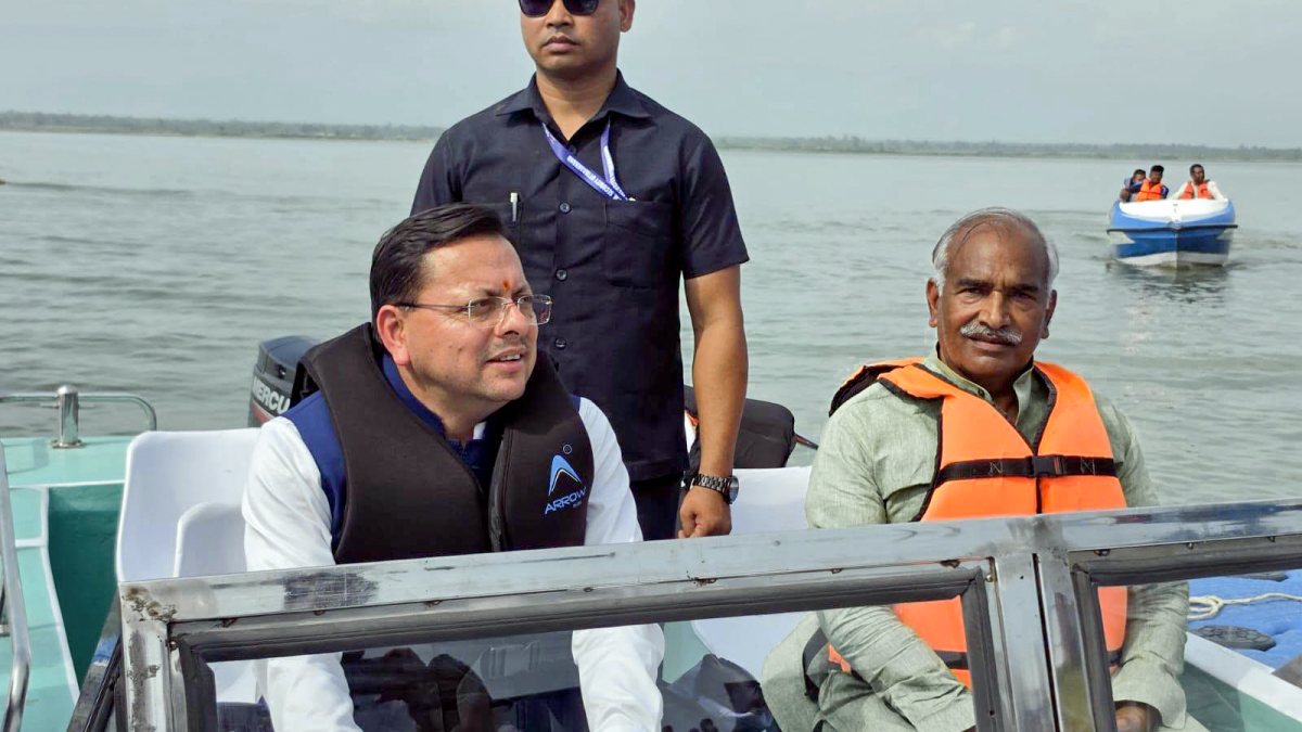 Uttarakhand Chief Minister Pushkar Singh Dhami conducts an on-site inspection…