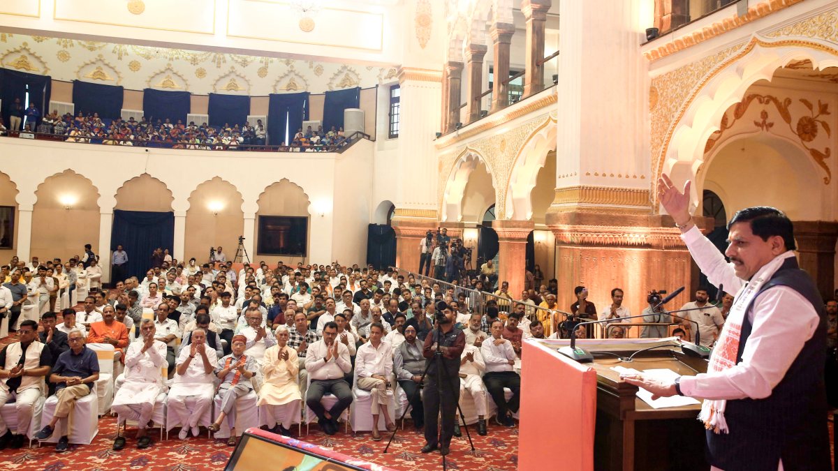 Mohan Yadav addresses Viksit Bharat Sankalp Sammelan in Bhopal