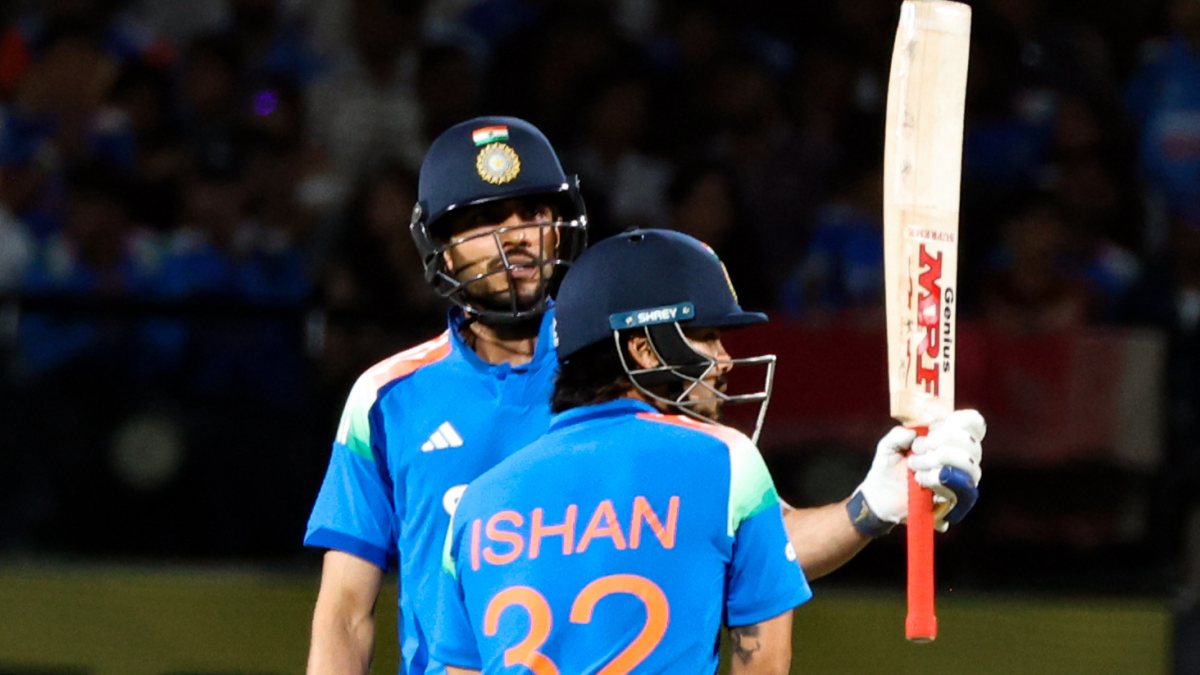 Shubman Gill celebrates half-century in Dharamsala ODI