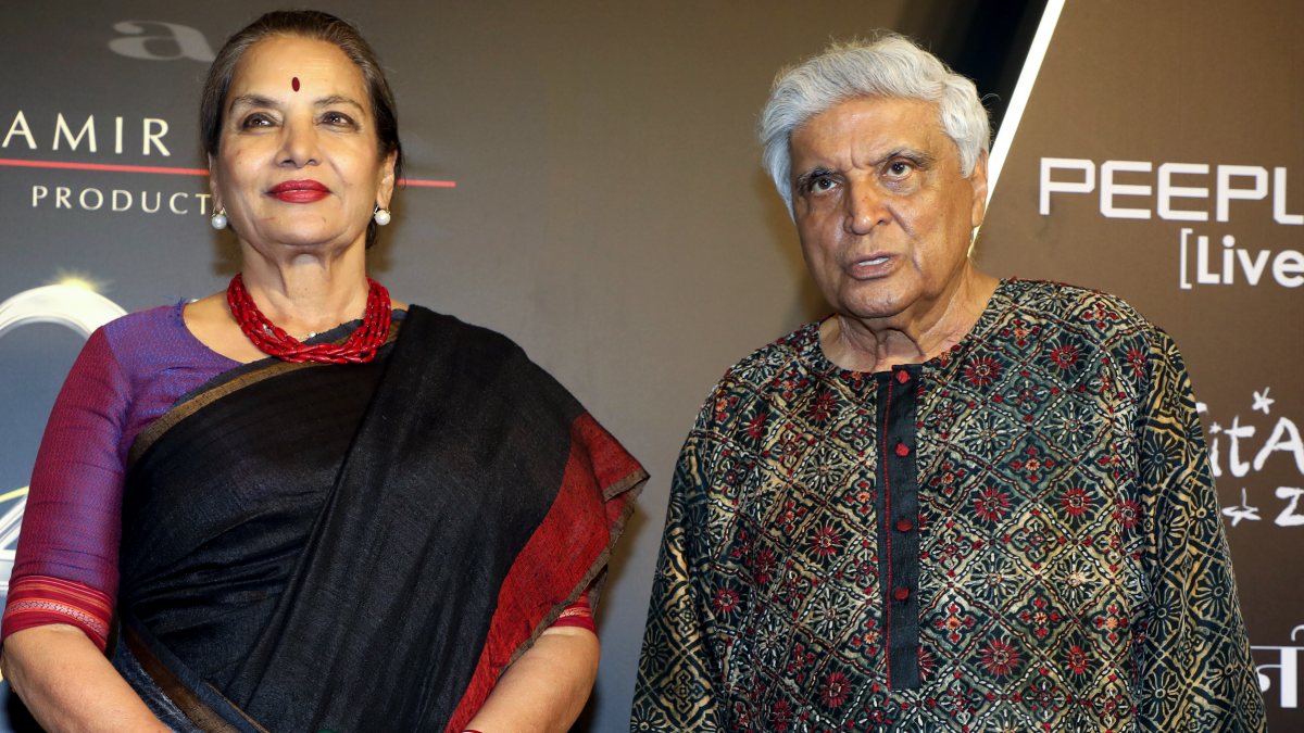 Shabana Azmi and Javed Akhtar at Aamir Khan's production house 25th anniversary