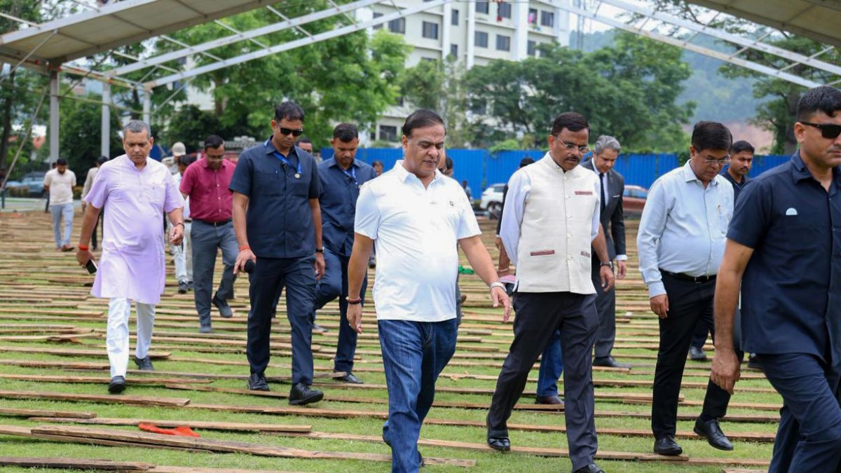 Assam Chief Minister Himanta Biswa Sarma reviews infrastructure, public…