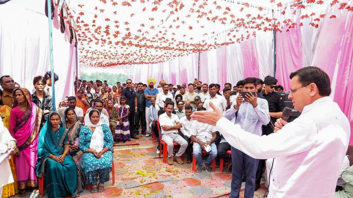 Uttarakhand CM Dhami addresses public outreach in Udham Singh Nagar