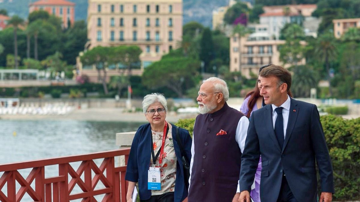 Modi and Macron visit Villa Kerlyos in Nice