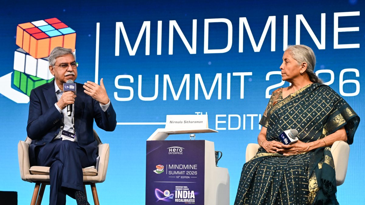 Chairman of Hero Enterprise Sunil Kant Munjal and Union Minister Nirmala…