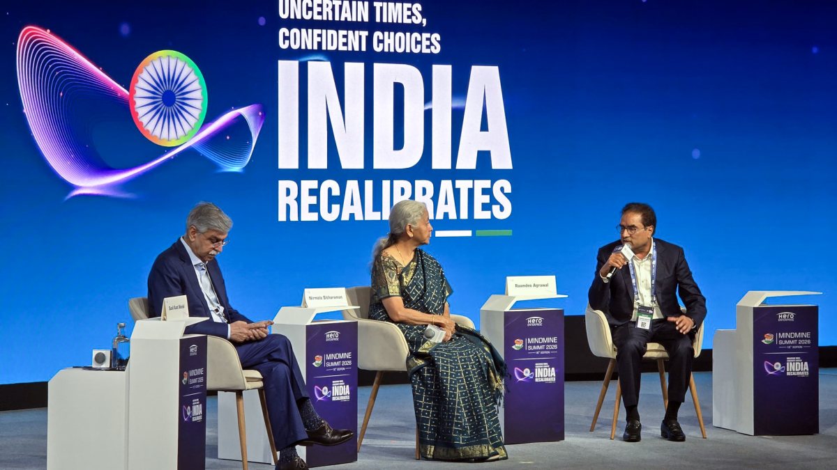 Union minister Sitharaman at Mindmine Summit 2026 in New Delhi