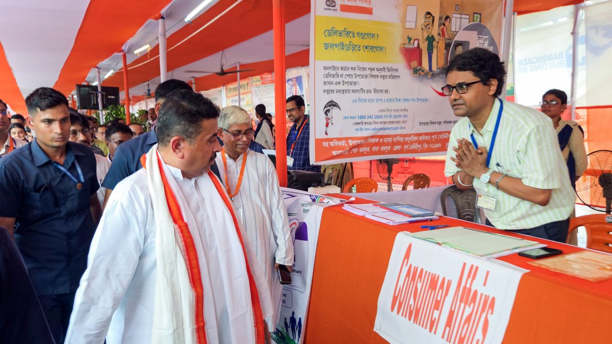 Suvendu Adhikari inaugurates Jan Kalyan Shivir in Nandigram