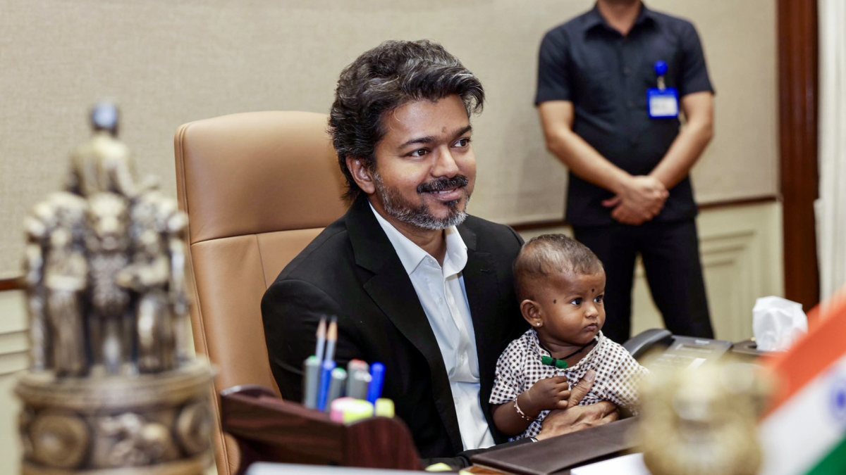 Tamil Nadu CM Vijay honours Kirti Chakra awardee's son with ₹48 lakh reward