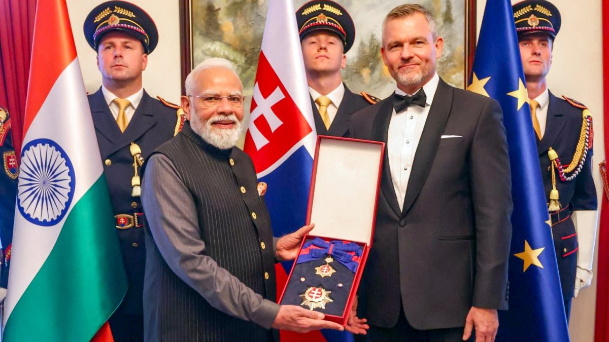 Slovak president awards PM Modi highest state honour