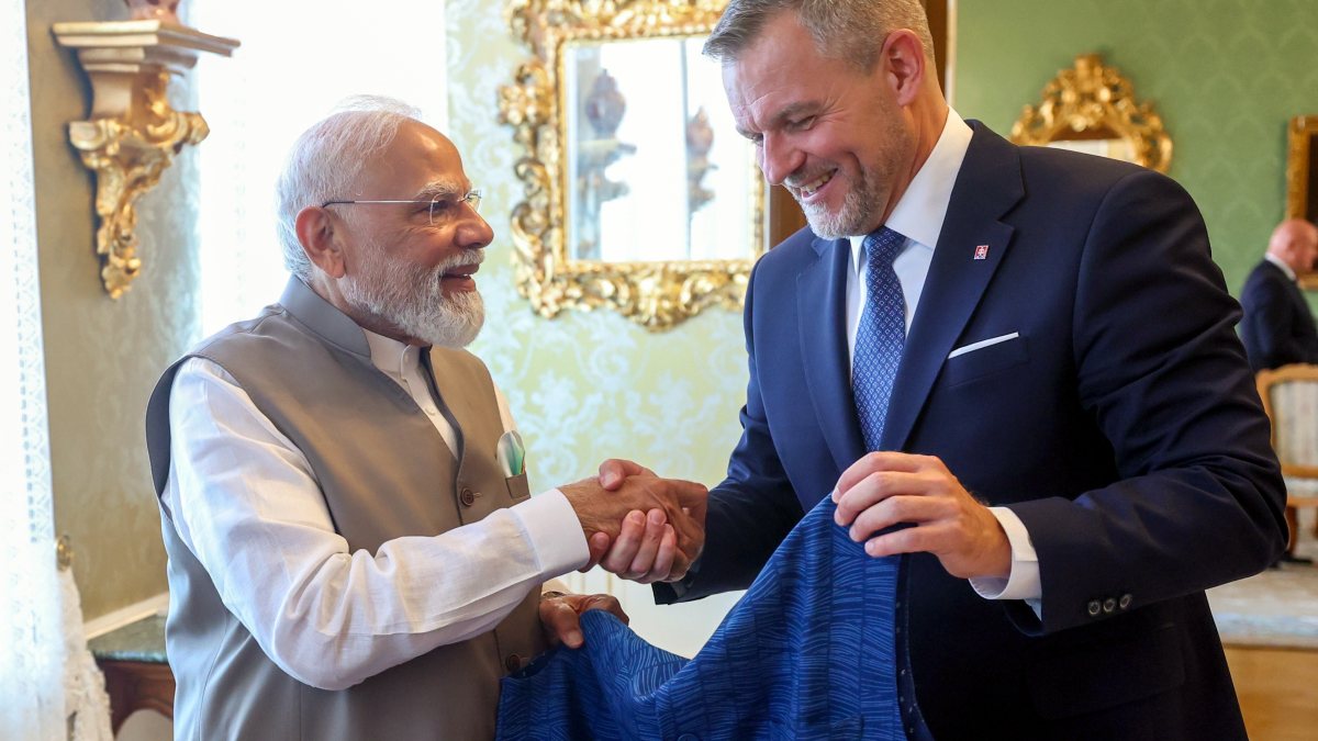 Prime Minister Narendra Modi meets the President of Slovakia, Peter Pellegrini…