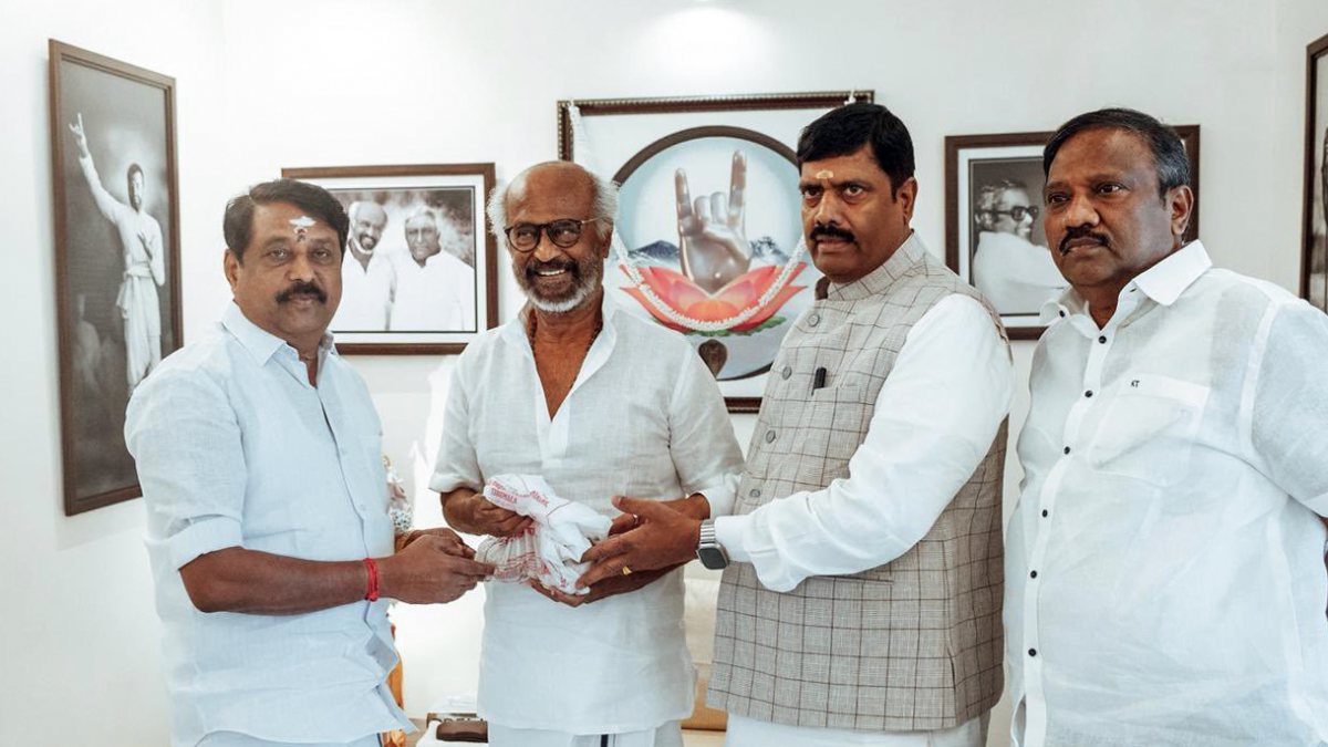 Tamil Nadu BJP leaders meet Rajinikanth at his Chennai residence