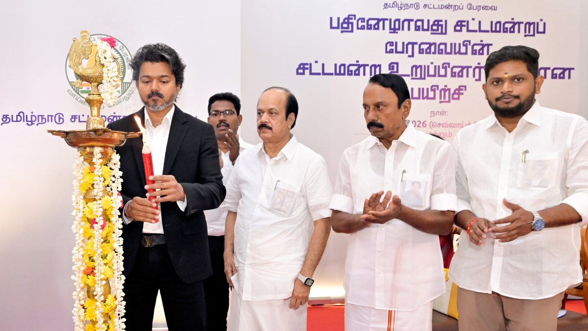 Tamil Nadu CM Vijay inaugurates MLA training in Chennai