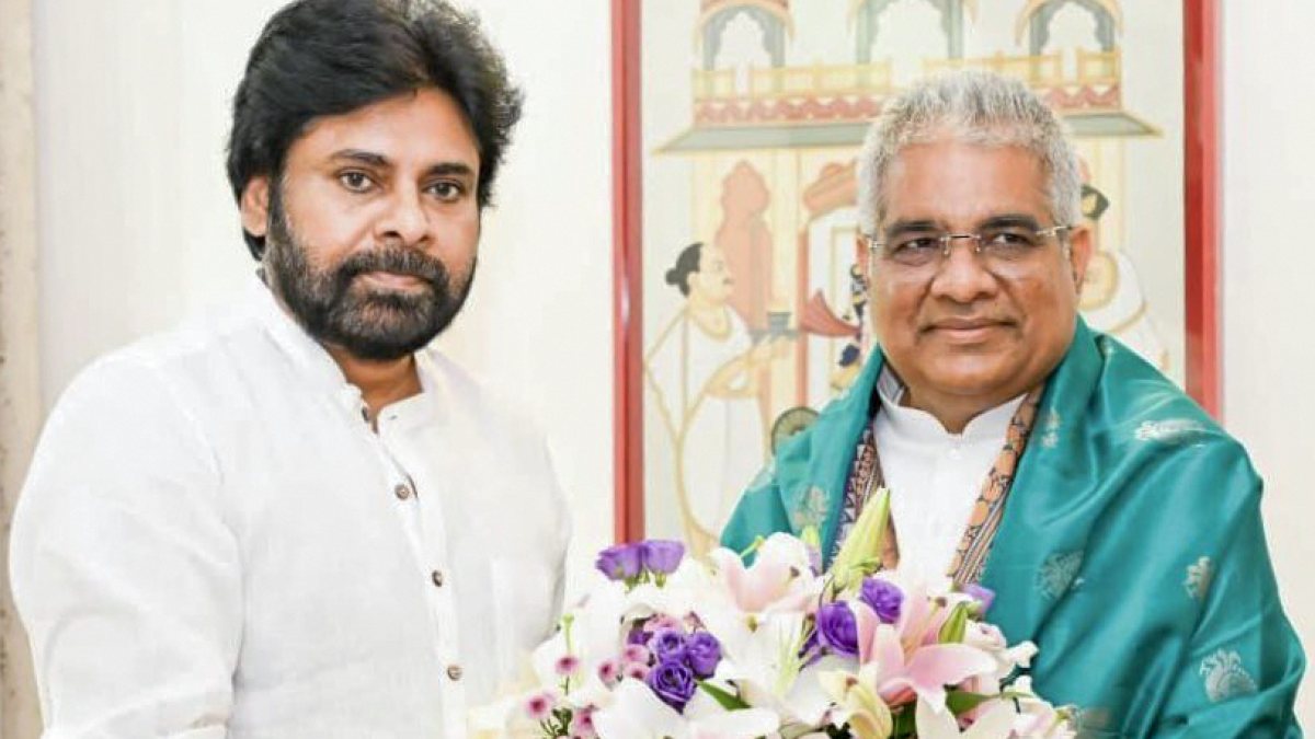 Andhra Pradesh Deputy CM Pawan Kalyan meets Union Minister Bhupender Yadav