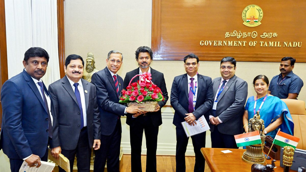Tamil Nadu CM Vijay meets SBI officials in Chennai