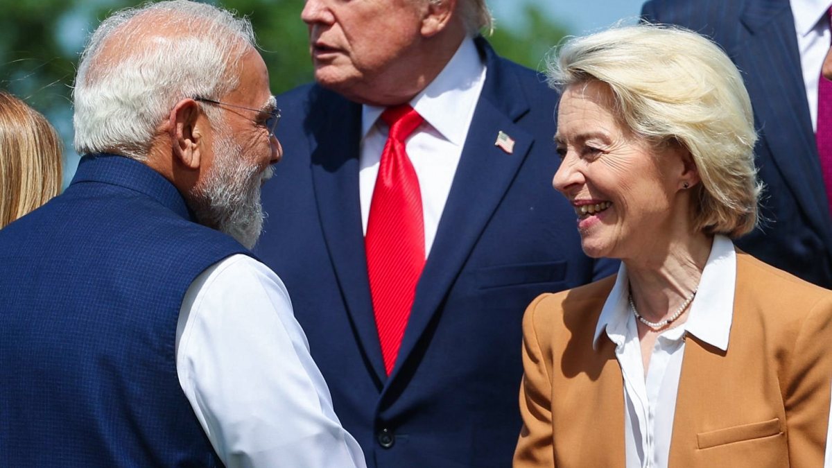 PM Modi meets EU chief Ursula von der Leyen at G7 Summit