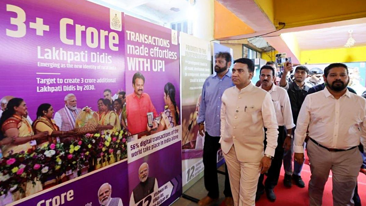 Goa CM Sawant attends exhibition marking 12 years of Modi governance