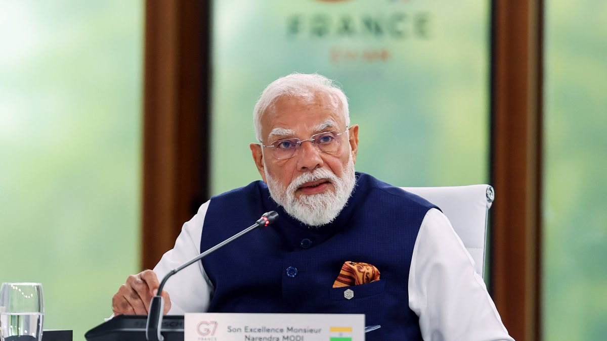 Prime Minister Narendra Modi speaks at the Outreach Session on "Forging new…