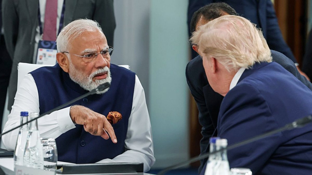 Modi and Trump meet at G7 Summit in Evian