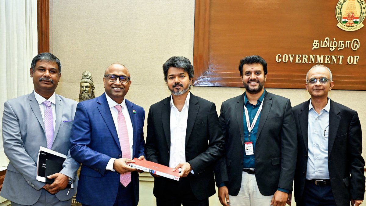 Tamil Nadu CM Vijay meets NASSCOM officials in Chennai