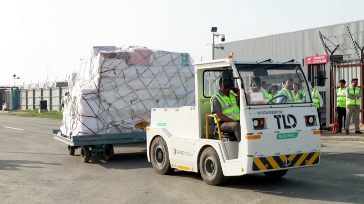 Noida airport's first freighter flight departs from AISATS cargo hub