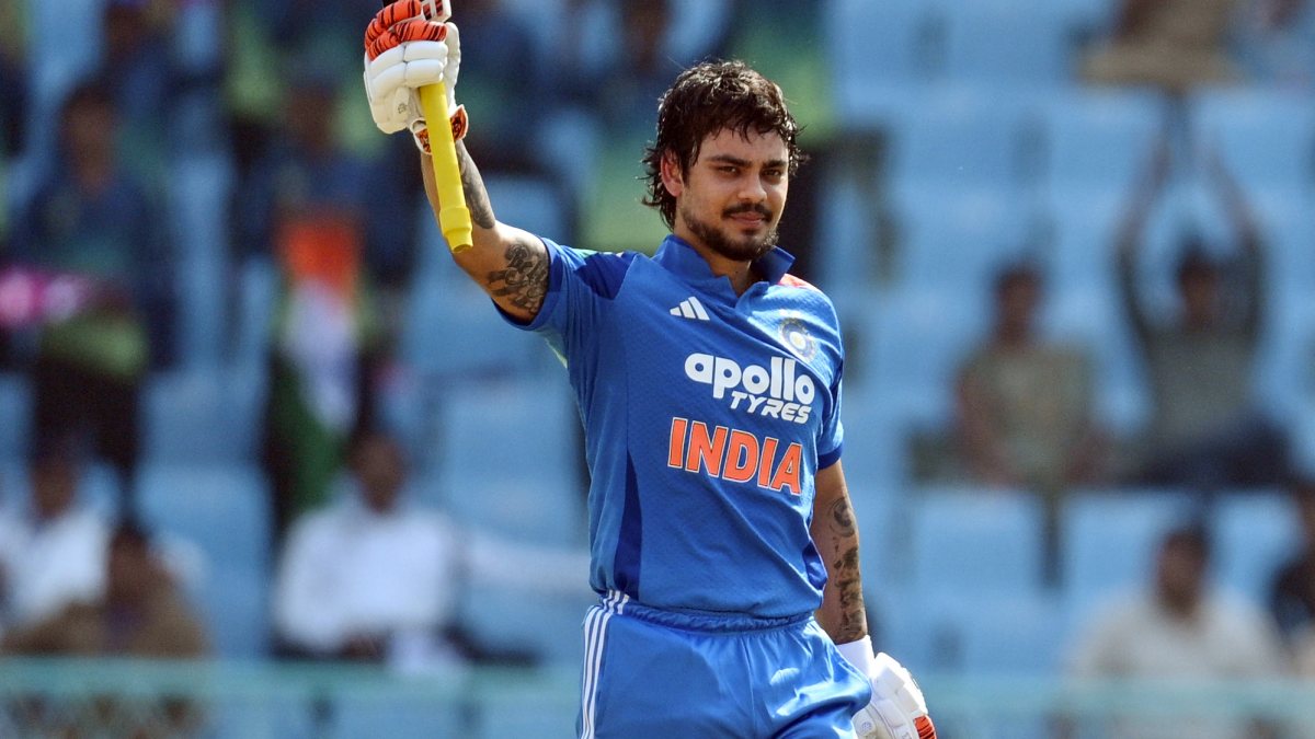 Ishan Kishan celebrates century against Afghanistan in Lucknow ODI