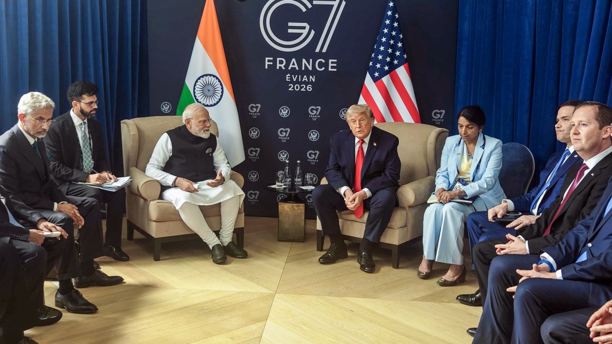 Modi and Trump hold bilateral meeting at G7 Summit in Evian