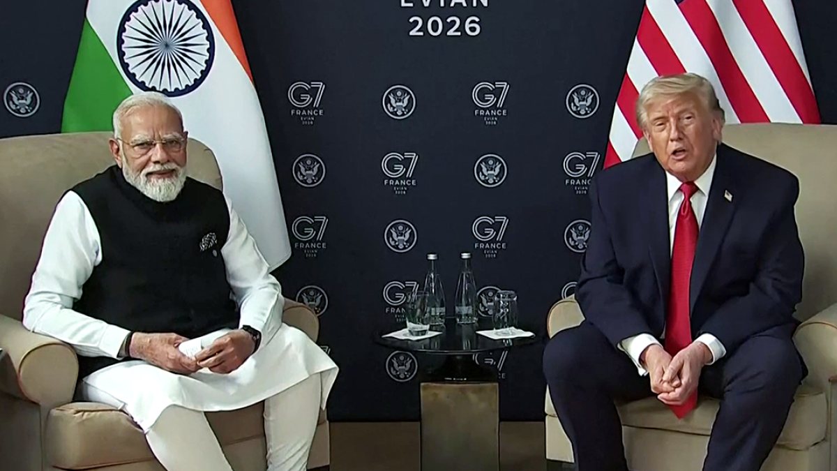 Prime Minister Narendra Modi and US President Donald Trump hold a bilateral…