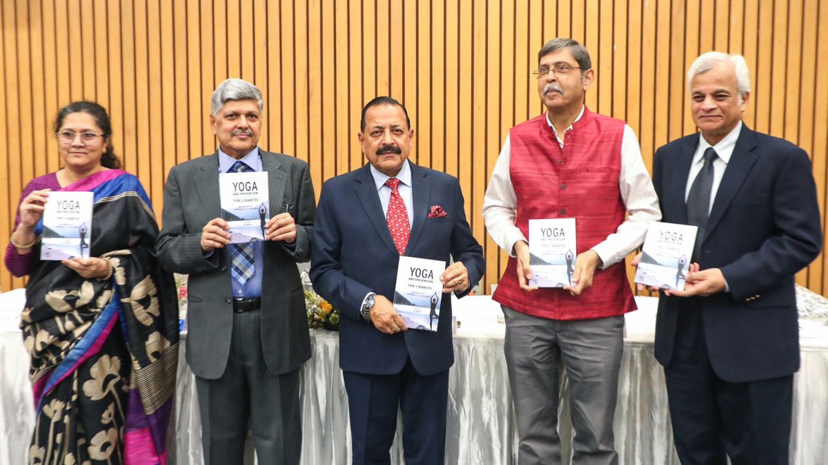 Jitendra Singh releases book on yoga and diabetes prevention in Srinagar